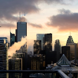 Cityscape in the evening